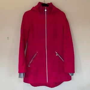 Betsey Johnson Pink Jacket with Hood. Medium.